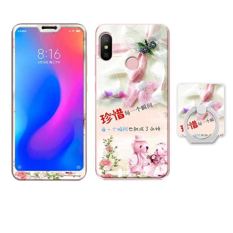 Xiaomi redmi 6 pro redmi 6 redmi 6a mi A2 lite glass case cover  (17)