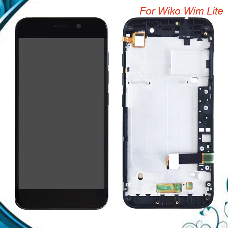 100% Протестировано ОК для ЖК-дисплея Wiko Wim Lite + фото с рамкой | Мобильные телефоны и