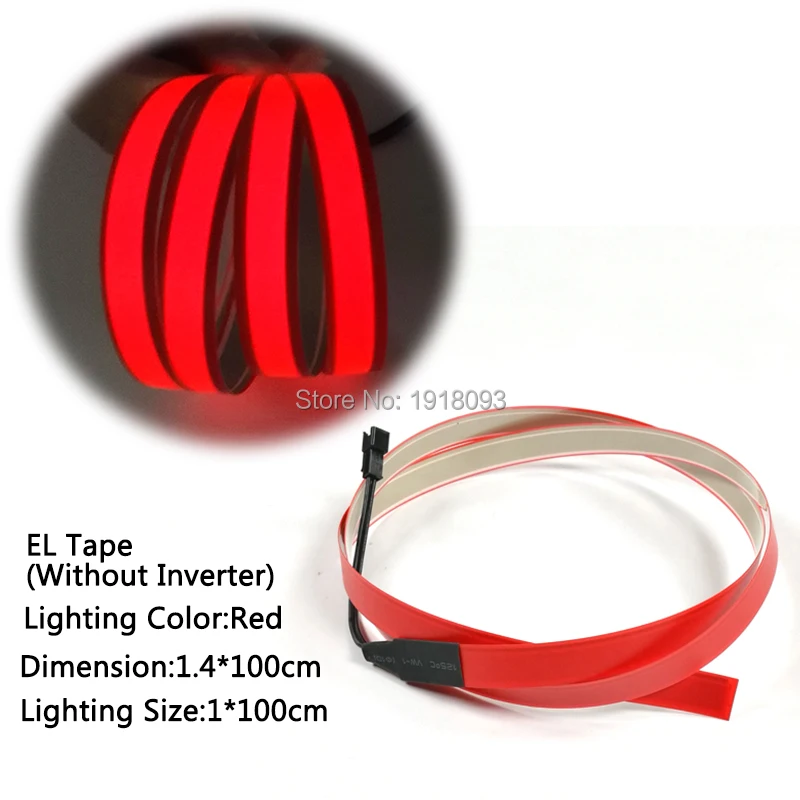 Blinking Color Red 100*1.4 EL Tape Flashing DIY Props LED Strip not