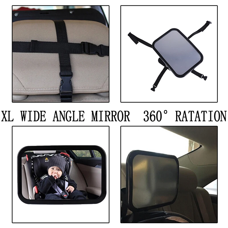 Высококачественный интерьерный декор, регулируемое широкое зеркало заднего вида для автомобиля, детское сиденье, безопасное зеркало, монитор, подголовник