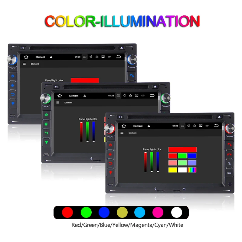 Sale KSAOTU 7" DAB+ 4G Android 9.0 Car DVD Player SD GPS for VW Golf Passat Polo Bora Seat Peugeot 307 5