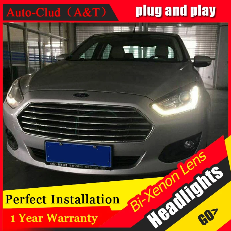 Car Styling LED Head Lamp for Ford Fusion headlights 2015 ESCORT led headlight drl turn signal