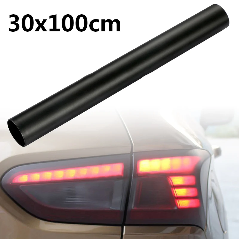 

Matte Black Film Sticker Headlights Taillights Car Vinyl Wrap Sheet 30*100CM