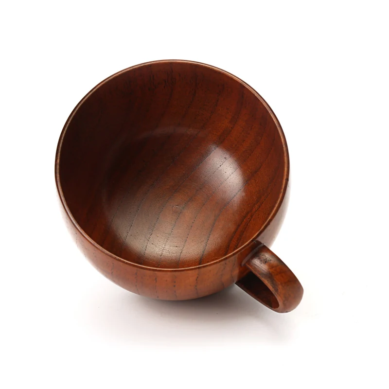 200ml Classic Wooden Tea Cup Coffee Mug Natural Jujube Wood Mug With Handgrip MilkWaterJuice Cup for Kids Home Bar Drinkware (4)