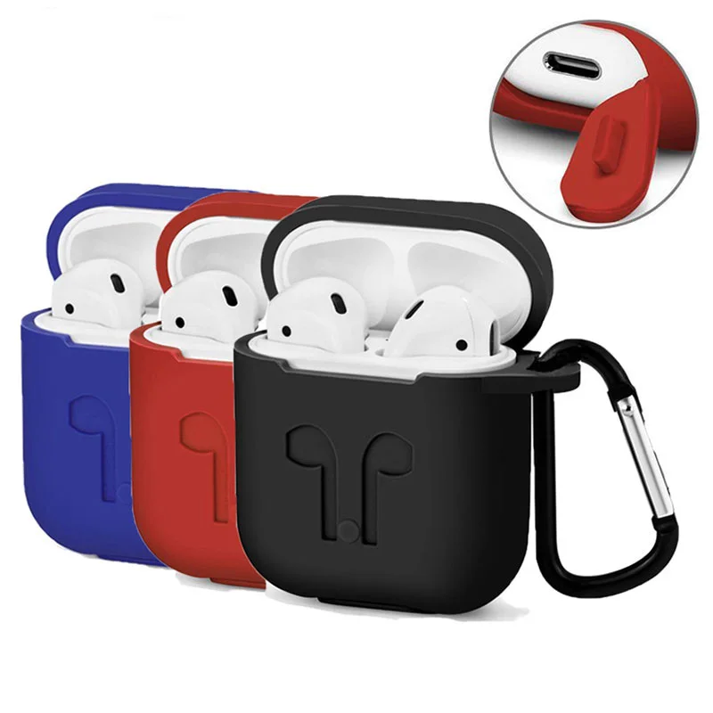 Ультратонкий чехол 23 цветов для Air Pods мягкий силиконовый Airpods противоударный