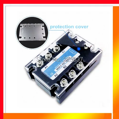 

Free shipping high quality TSR-25DA 25A 3 phase three phase 3-32vDC to 380vAC DC-AC SSR 3-phase 380v solid state relay SSR relay