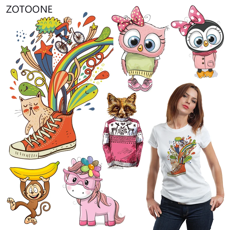 

ZOTOONE Creative Iron on Transfer Patches Stripes on Clothing Diy Patch Heat Transfer for Clothes Decoration Stickers Kid Gift G
