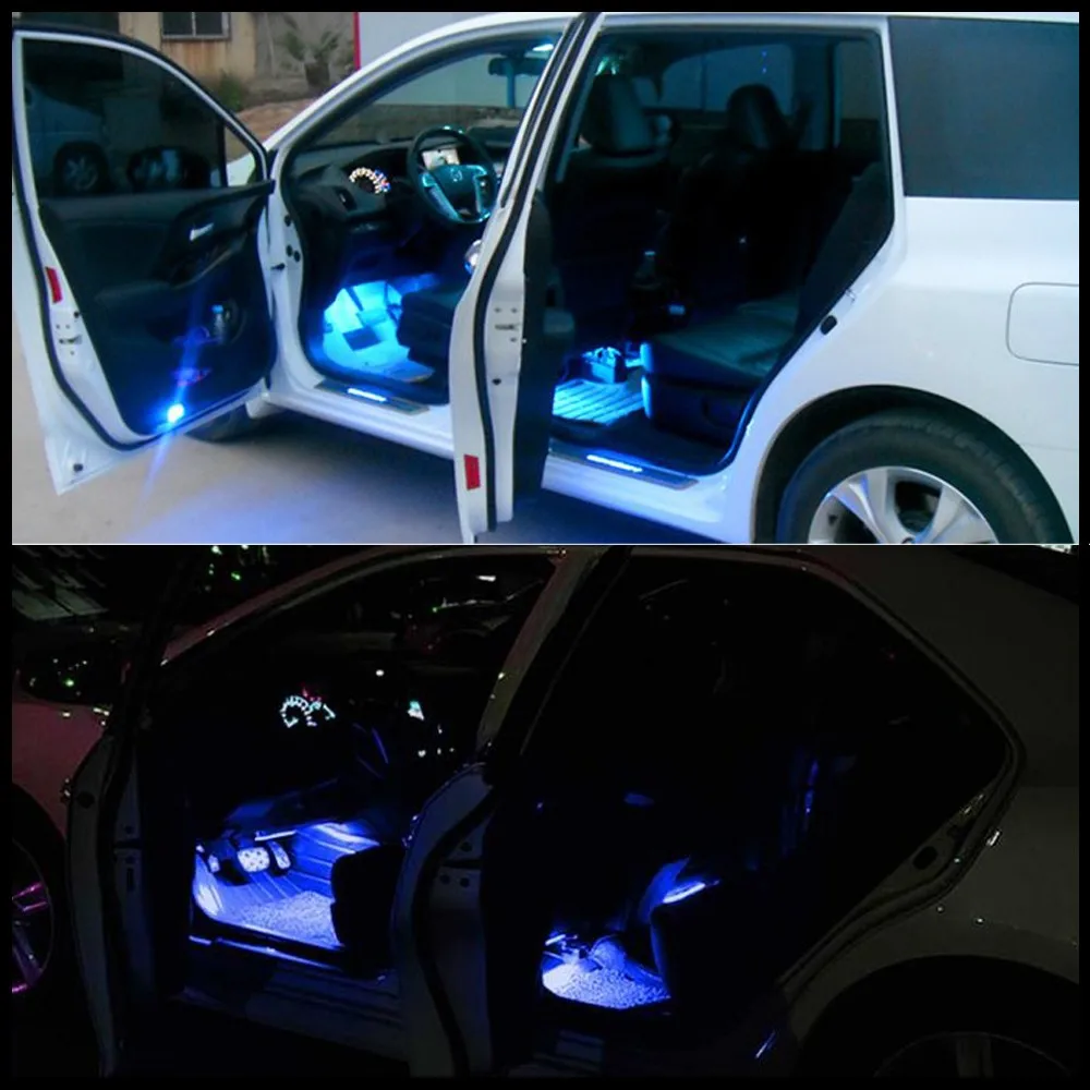 Салона Этаж украшения для ног Светодиодный лампа для атмосферного освещения для ford focus 2 3 1 mondeo mk4 Transit Fiesta fusion Mustang светодиодный