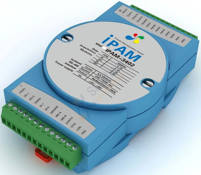 Mixed Isolated Analog Digital I O Module Rs485 Modbus 4ai 2ao 2di 2do Remote Data Acquisition Mixed Isolated Analog Digital I O Module Rs485 Modbus 4ai 2ao 2di 2do Remote Data Acquisition