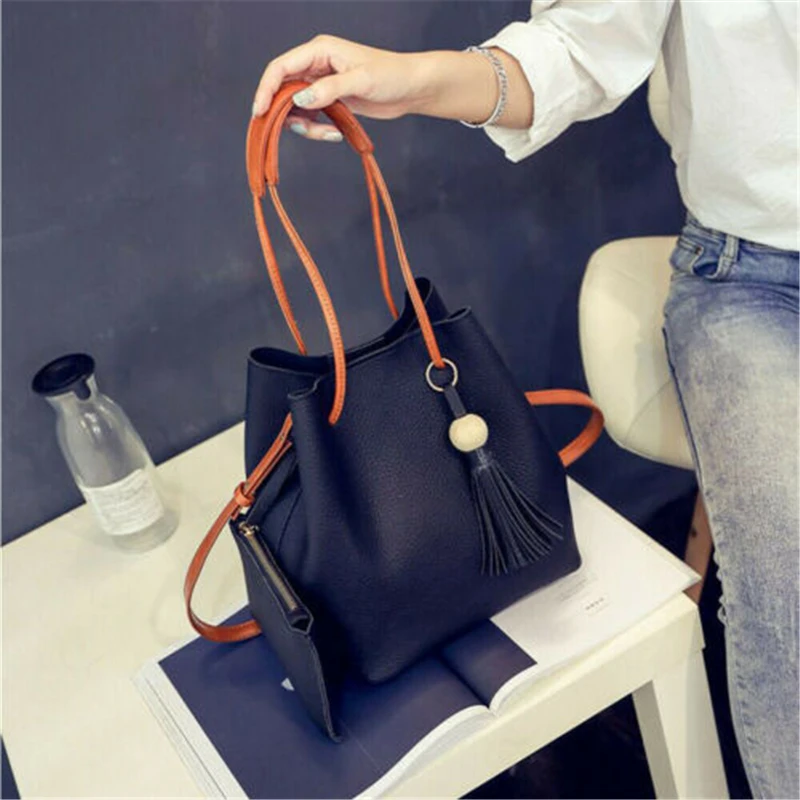 Женские сумки Bolsas большая сумка с длинным плечевым ремнем и кисточками 2019|Сумки