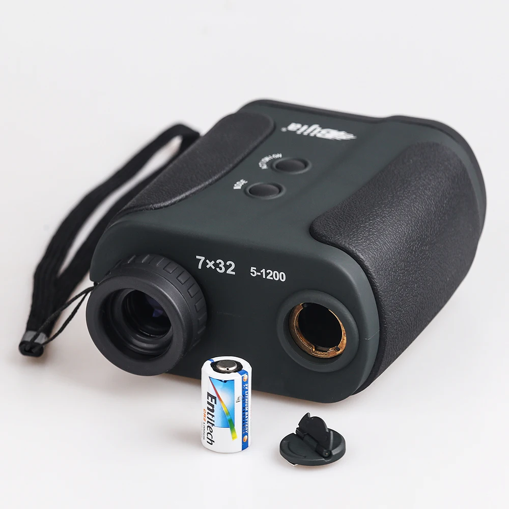 BIJIA 7x32 1200m Laser Distance Meter Range Finder Telescope for Hunting Golf Laser Rangefinder Measure Distance