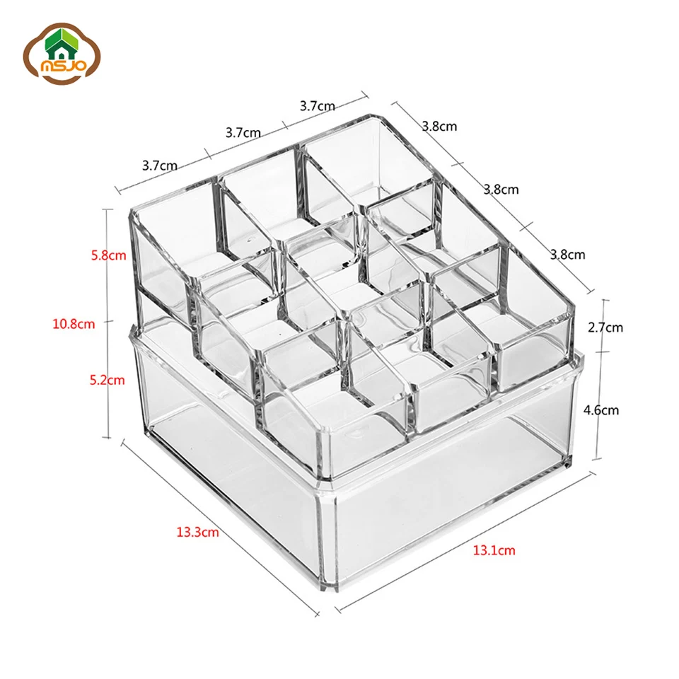 Msjo органайзер для косметики акриловые хлопковые подушечки для хранения коробки Органайзер из хлопка хлопковые подушечки контейнер ящик для хранения