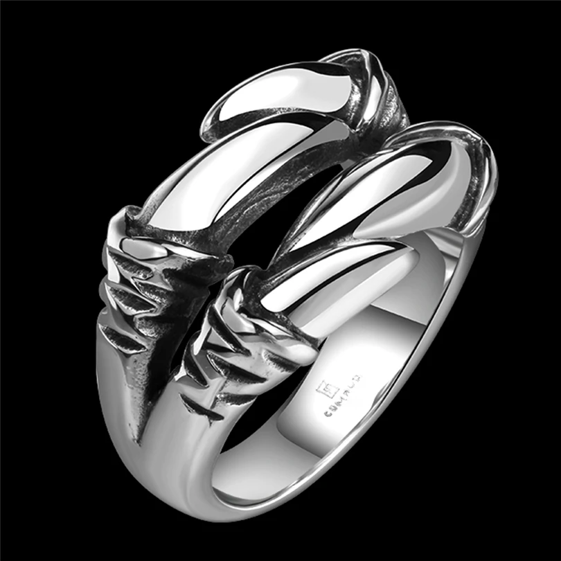 

Rings for Men and Women 316L Stainless Steel Punk Rock Mens Biker Rings Vintage Gothic Jewelry Dragon Claw Ring Men jewelry