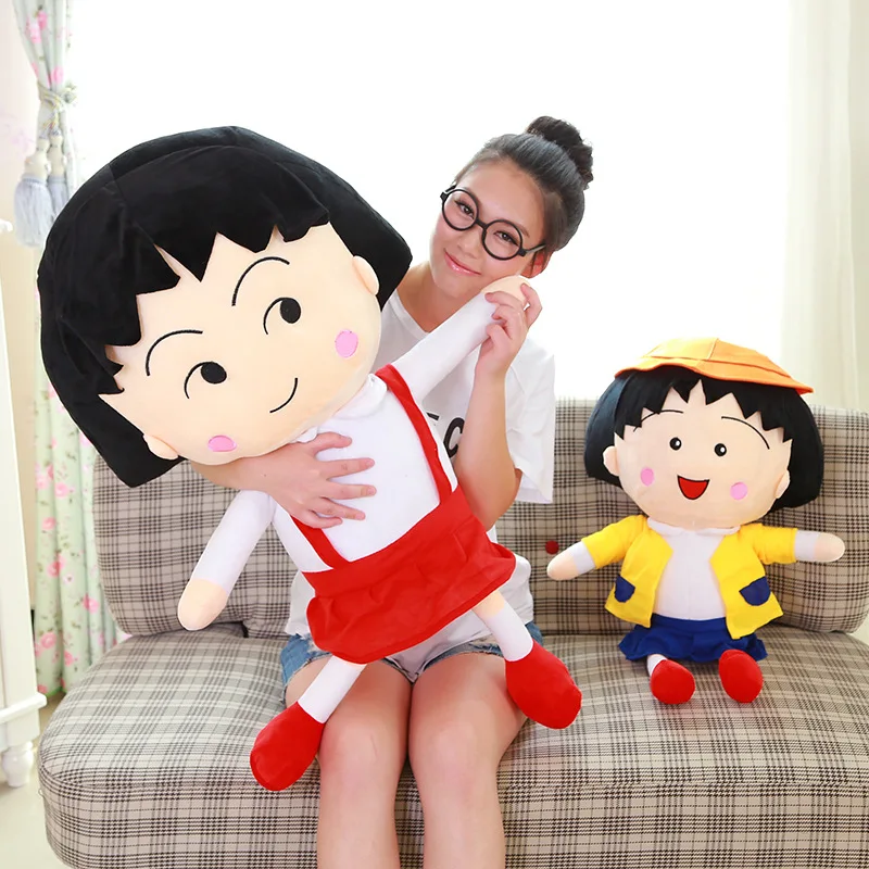 40 80 см Φ Chibi Maruko chan мягкая плюшевая игрушка кукла японский мультяшный персонаж