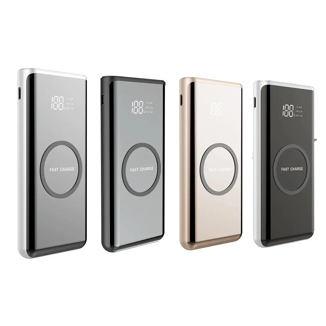 

Wholesale price Wireless charging Power Bank External Battery 10000mAh Portable Mobile Backup Bank Charger for Xiaomi iphone