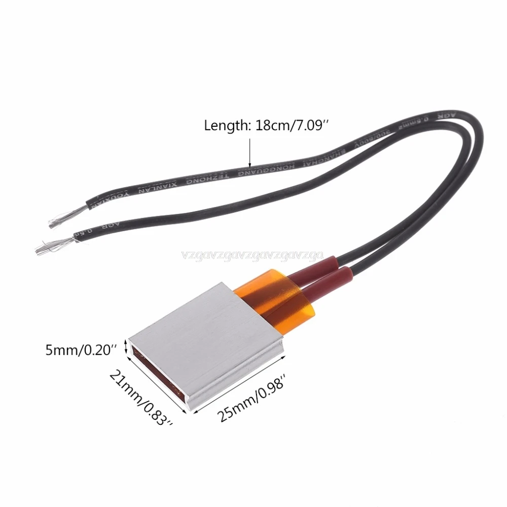 

12V PTC Ceramic Electric Heating Plate Aluminum Shell Ceramic Sheet Constant Temperature Heater Patio Heaters D18 dropship