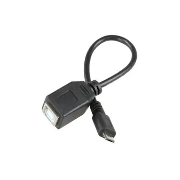 

Micro B Male to USB B Female Data SHORT Cable Cord Wire Line For Printer