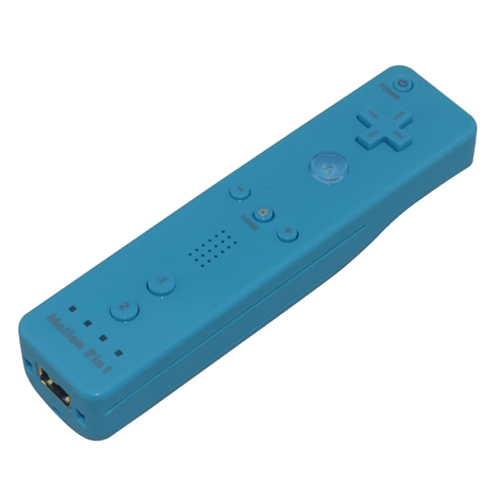 10 шт. 2 в 1 Встроенный Motion Plus пульт дистанционного управления светло-синий беспроводной геймпад для W-i консоли игровой джойстик
