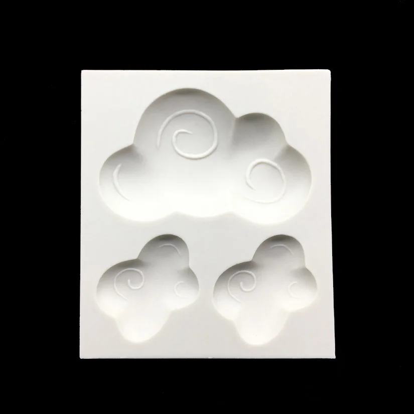 

White Clouds 100% Platinum Silicone Sugarcraft Mould, Fondant Cake Decorating Tools Bakeware