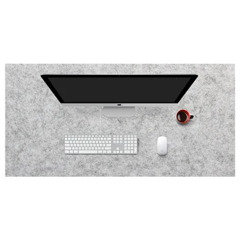 

HFSECURITY 900 * 450 * 3 Mm Large Size Felts Table Mouse Pad Office Desk Laptop Mat Computer 10 Colors Warm Mousepad