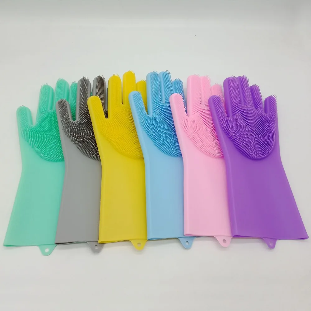 Good Quality (2 Pieces) a Pair Fishing Rubber Silicone Gloves