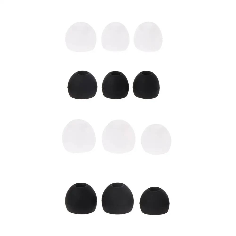 

JINSHENGDA 6 Pairs(S/M/L) Universal Silicone Eartips Earbuds Replacement For Earphone Headphone