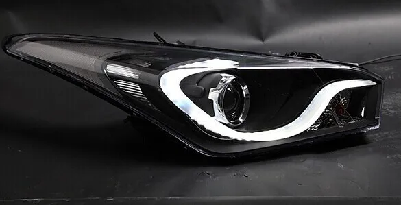 OUMIAO фары автомобиля для hyundai для HB20 светодиодный фар-на 2013 H7 спрятал би ксеноновая лампа объектив фары спереди свет