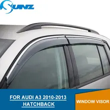 Car window rain protector for Audi A3 2010-2013  door visor  for Audi A3 2010 2012 2012 2013 HATCHBACK  car accessories  SUNZ
