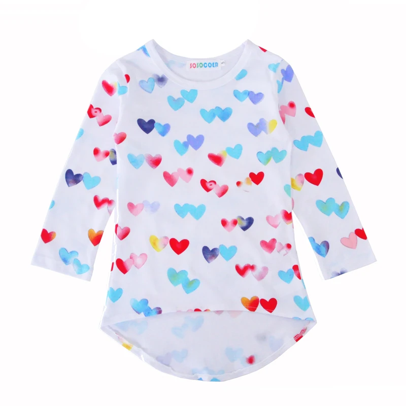 Baby Girls Dress Cute Autumn Candy Colors Heart Kids Dresses For Girl