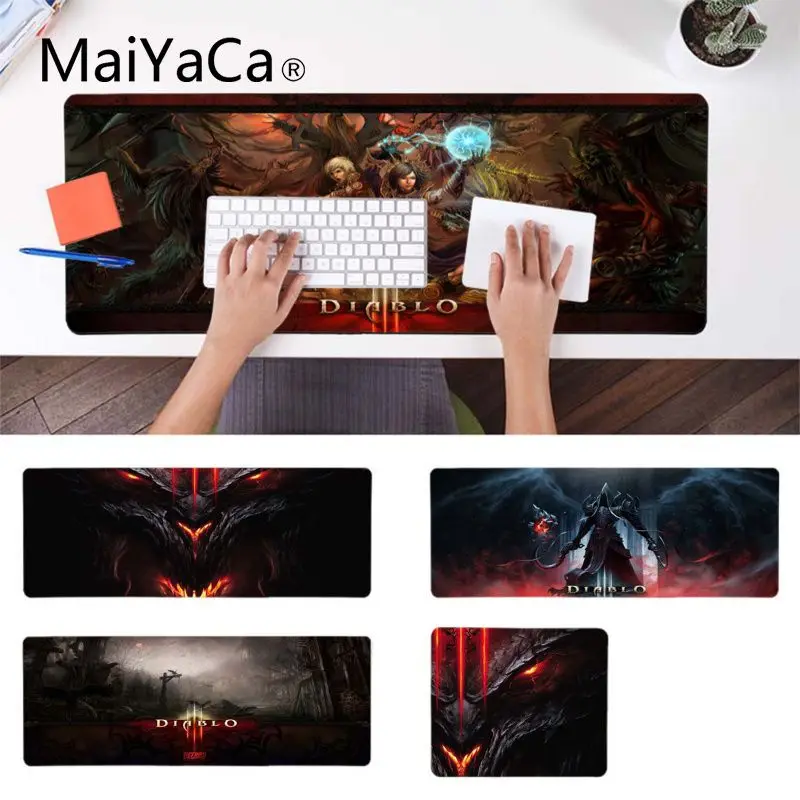 MaiYaCa простой дизайн Diablo III геймер скорость мыши розничная маленький резиновый коврик для мыши Большой Коврик Для Мыши Компьютерный коврик для ПК