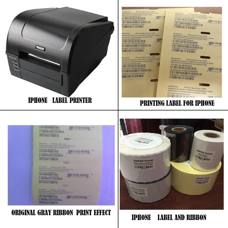 IOS Cellphone label printer printing solution with professional technical support for 5 white label