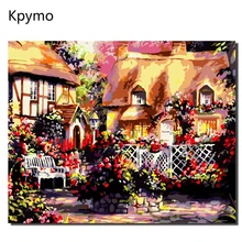 Kpymo живопись по номерам рамки Раскраска по номерам картины Домашний декор холст живопись по номерам украшения модульная