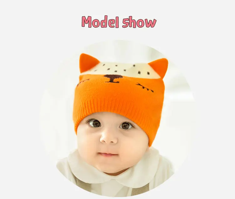CieiK Baby Fotografie Props Newborn Cap crochet Fox Hats for Kids Boys Girls Photography Baby beanie Autumn Winter Toddler (12)