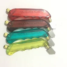 Портативный Пластик ручка Стекло резак анти-скольжения ролика стеклорез