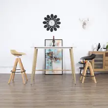 Nordic твердой древесины барный стул простые стульчик вращающийся стул барный спереди барный стул