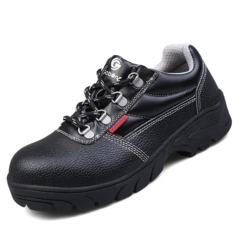 

new design men large size casual steel toe cap working safety shoes genuine leather platform worker shoe tooling security boots