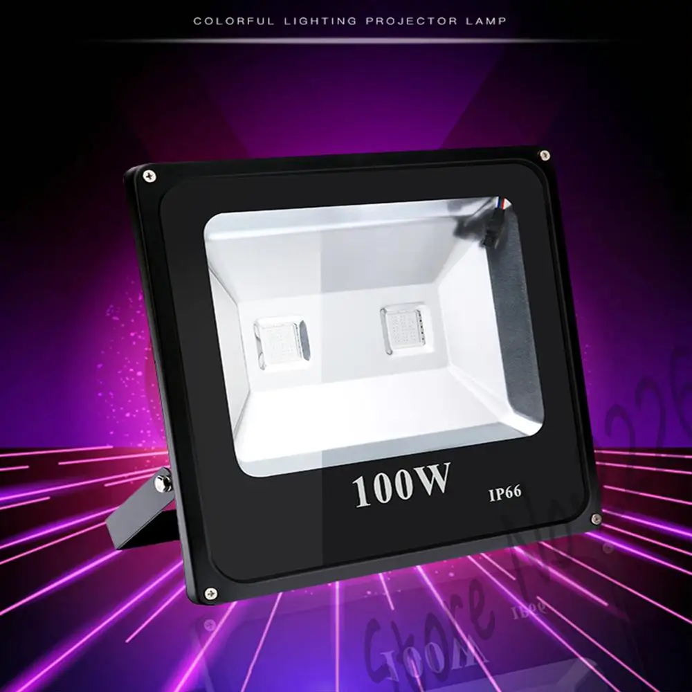 

LED colorful flood light outdoor color RGB color changing spotlight garden landscape photo tree lighting waterproof searchlight
