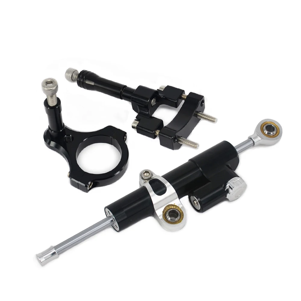 CNC Steering Damper Set Stabilizer With Bracket Mounting assemblly For