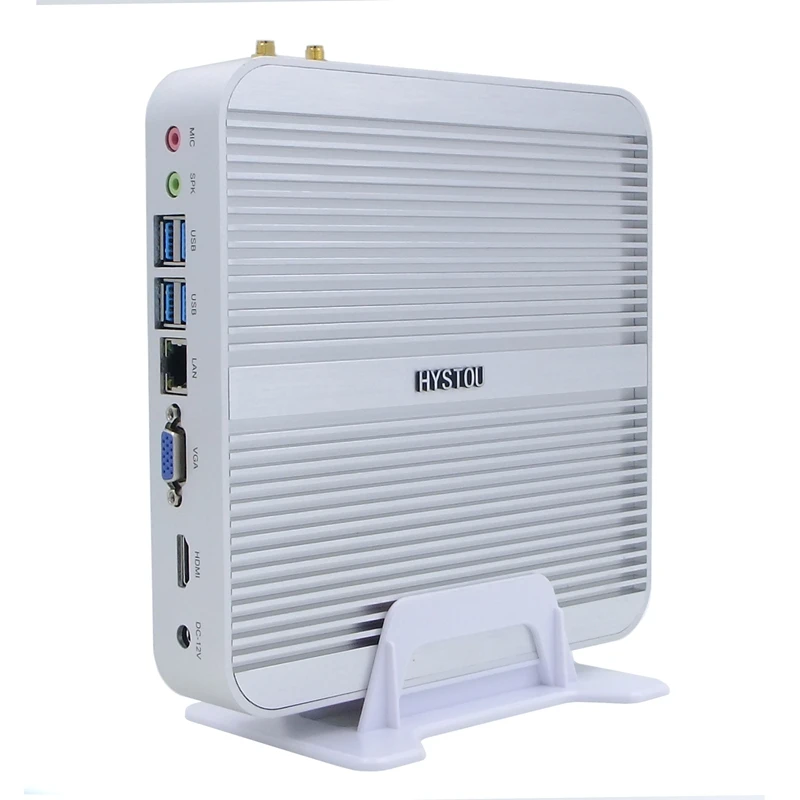 Мини ПК Hystou безвентиляторный Intel Skylake Core i5 6200U i3 6100U Windows Barebone микро настольный