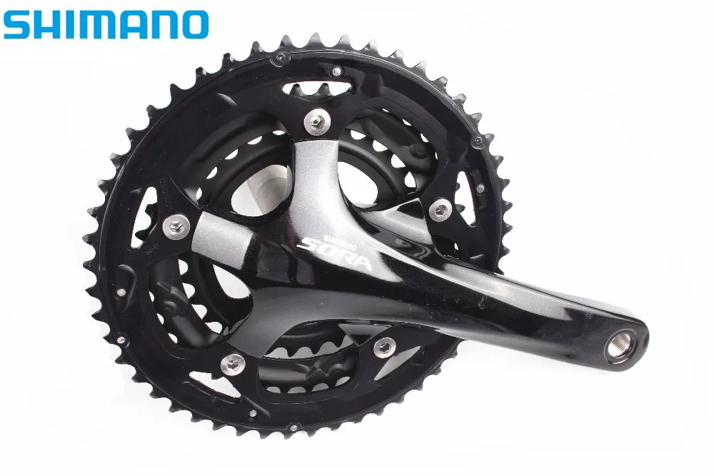 Shimano Сора 3503 тройной диаметра окружности болтов велосипед 3x9 Скорость диаметра окружности болтов(50/39/30 зубов с BB диаметра окружности болтов