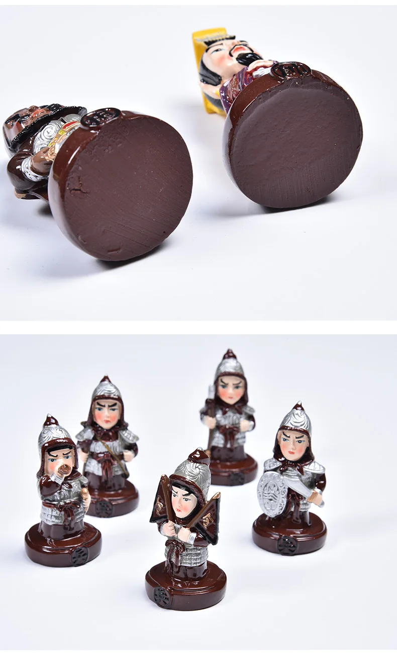 Мини китайские куклы три царства персонажи креативный Макияж лица Пекинский стиль китайские шахматы Ограниченная Коллекция подарок для мальчика
