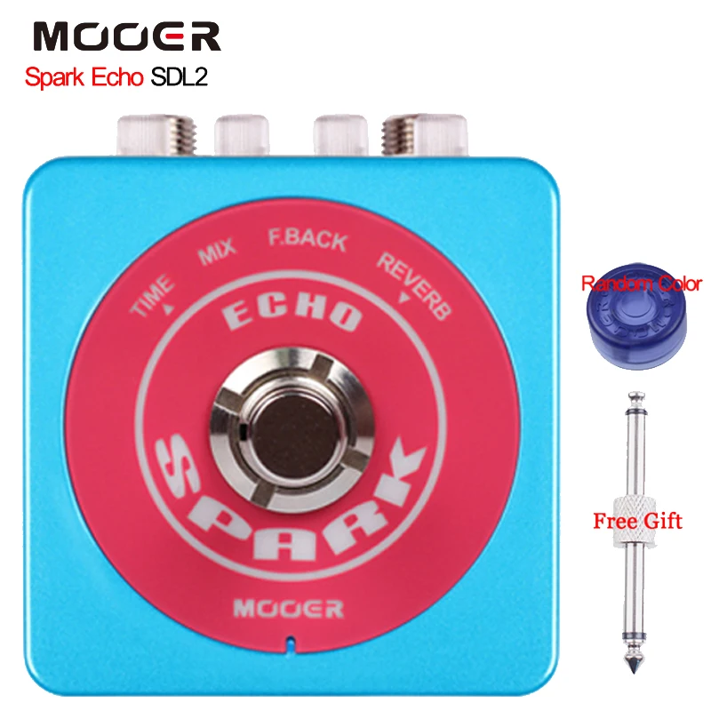 

Mooer Spark Echo High Quality Delay Pedal Up to 1000 Milliseconds of Delay Timewith With Attractive Lighting Design