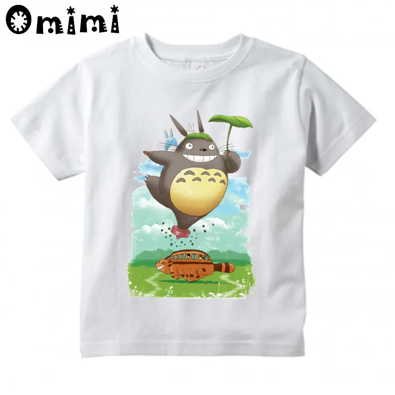 Children's Anime My Neighbor Totoro Printed T Shirt Kids Great Casual Short Sleeve Tops Boys and Girls Cute T-Shirt