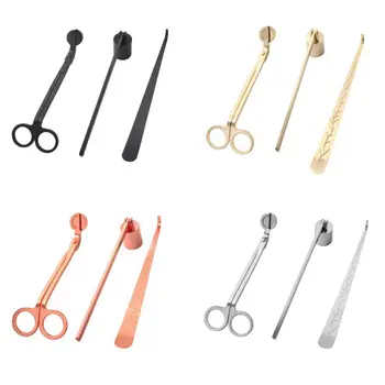 

Stainless Steel Candle Repair Tool 3 Pieces Set, Candle Wick Trimmer, Candle Wick Dipper, Candle Snuffer