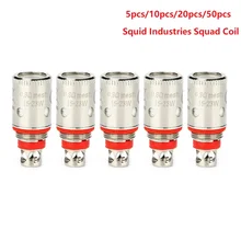 Original 5pcs 50pcs Heavengifts Squid Industries Squad Coil 0.6ohm E-cig Mesh Coil Atomizer Head for Squid Industries Squad Kit Original 5pcs 50pcs Heavengifts Squid Industries Squad Coil 0.6ohm E-cig Mesh Coil Atomizer Head for Squid Industries Squad Kit