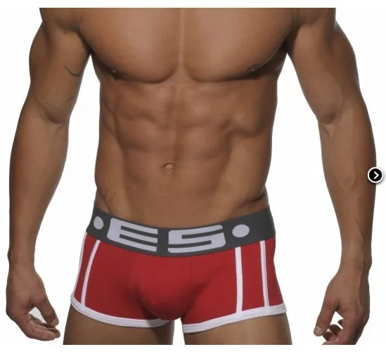 es addicted mens underwear boxers shorts cotton sexy low waist
