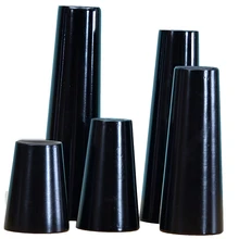 4 шт./партия, черные твердые деревянные ножки для стола с дубовой мебелью, надежные ножки для дивана, тумбы под телевизор, мебельные части B527