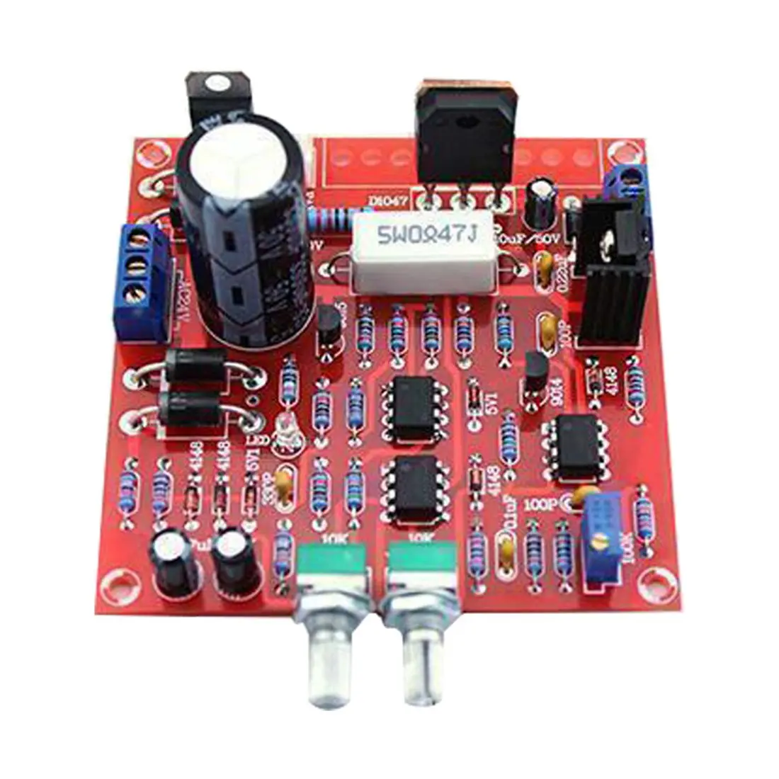 THGS красный 0-30V 2mA-3A постоянный Регулируемый источник питания DIY Kit PCB