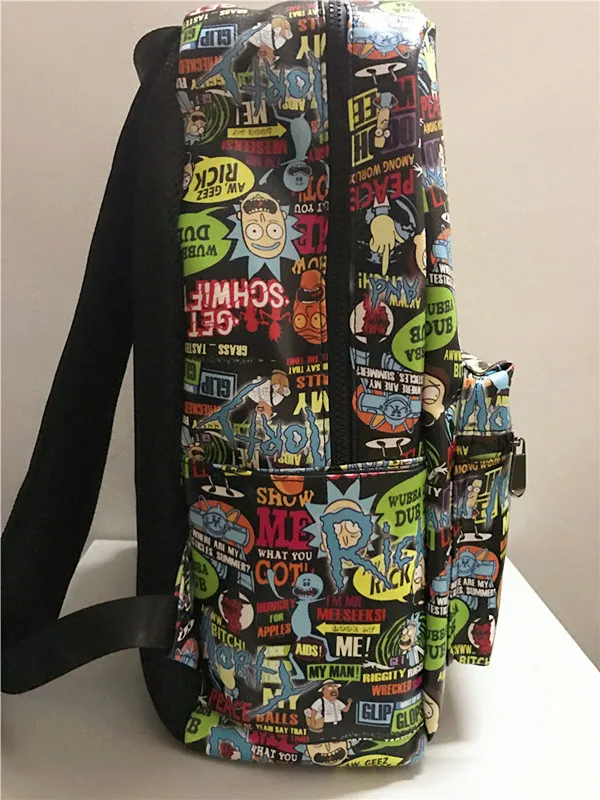 Anime Rick y Morty Cos hombre mujer impermeable gran capacidad mochila para ordenador portátil mochila Rick Morty