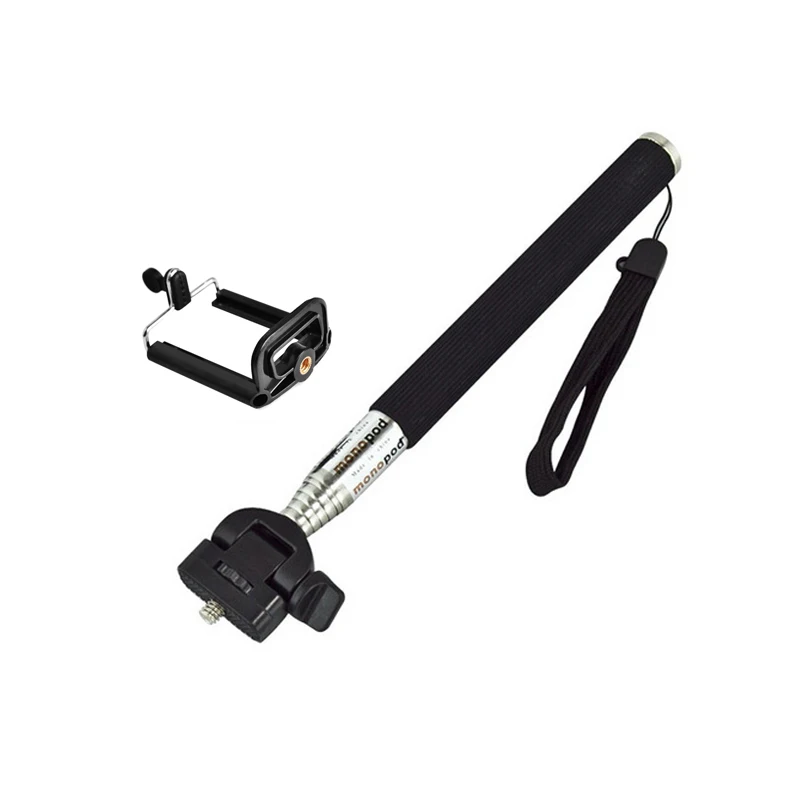 

Mini Foldable Carbon Fiber Handmade Selfie stick Retractable Pole Monopod for GoPro Hero 6 5 4 3 Xiaomi yi SJCAM Eken soocoo on